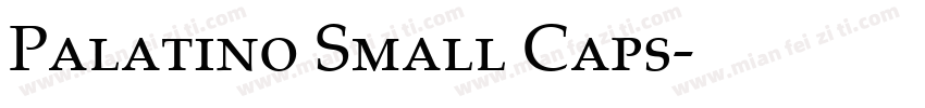 Palatino Small Caps字体转换